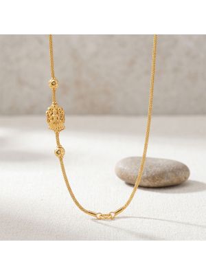 Classical Lakshmi Mugappu Gold Chain
