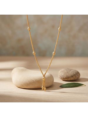 Classical Singapore Balls Gold Chain