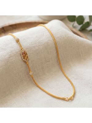 Antique Mugappu Chain with Peacock