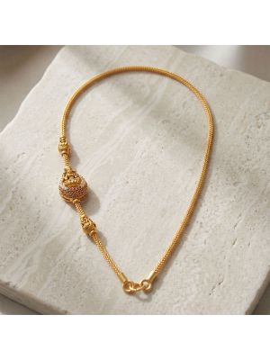 Antique Laksmi Mugappu Gold Chain