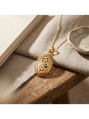 Rajkot Oval Filigree Gold Dollar
