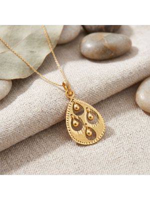 Fancy Droplets Pattern Gold Dollar