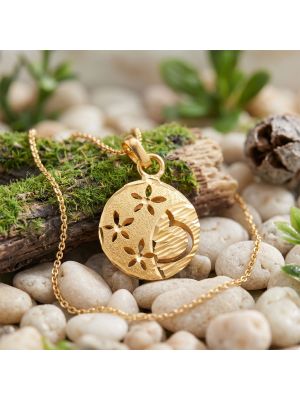 Fancy Blossom Heart Gold Dollar