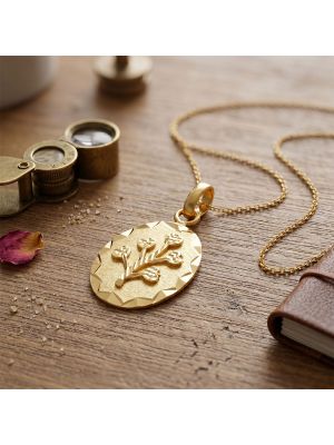 Blossom Oval Motif Gold Dollar