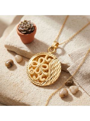 Traditional Floral Motif Gold Dollar