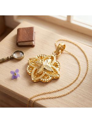 Premium Blossom Motif Gold Dollar
