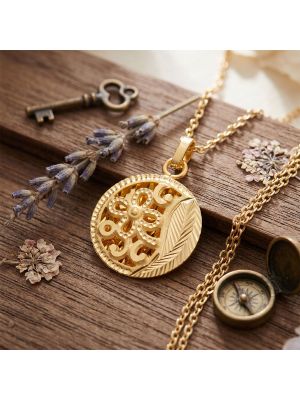 Fancy Bloom Textured Gold Dollar