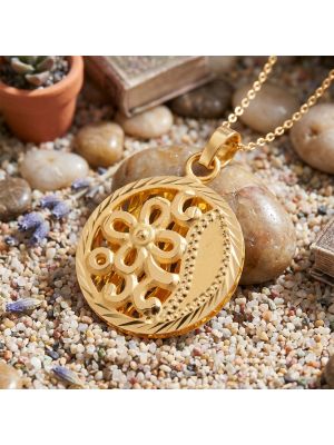Golden Bordered Blossom Dollar