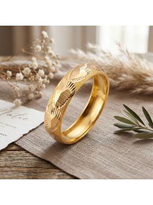 Hearty Wedding Gold Casting Ring