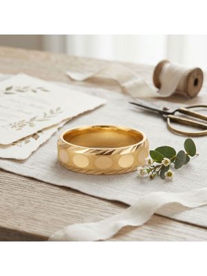 Wedding Horizon Casting Gold Ring