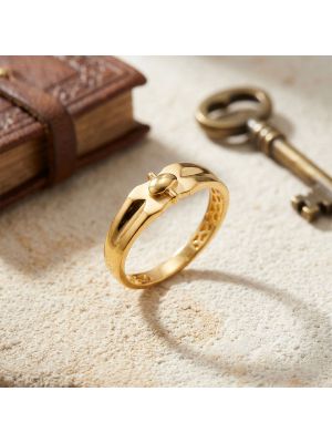 Premium Matte Finish Gold Casting Ring