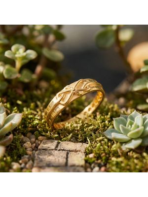 Gents Infinity Knot Gold Casting Ring