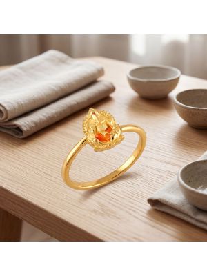 Auspicious Vinayagar Casting Gold Ring
