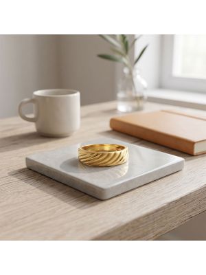 Heritage Cyclical Groove Gold Ring
