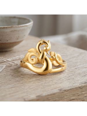 Mystic Swan Casting Gold Ring