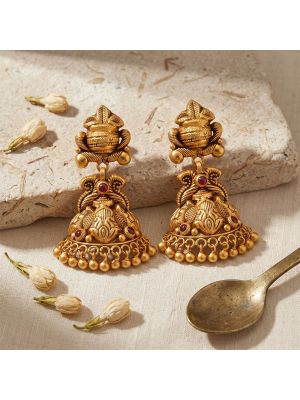 Royal Kalash Antique Gold Jimikki