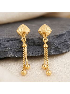 Elegance Pyramid Casting Gold Chain Drops