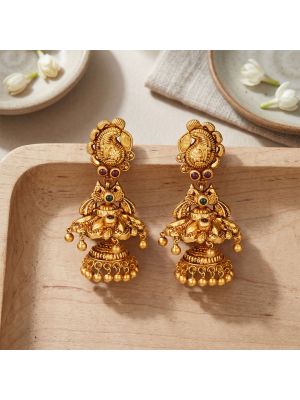 Antique Mango Jimiikki Kammal Gold Earrings