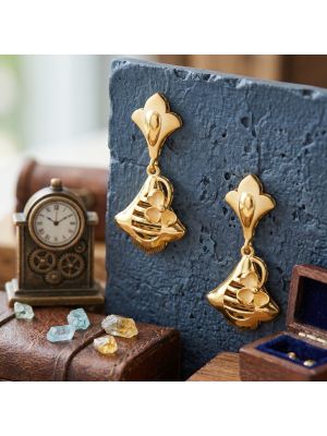 Premium Floral Gold Casting Drops