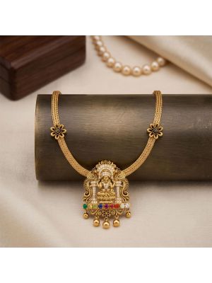 Divine Navaratna Lakshmi Gold Rope Necklace