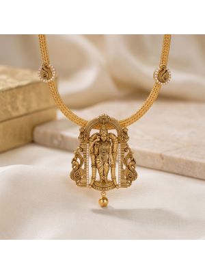 Royal Mayura Meenakshi Gold Necklace