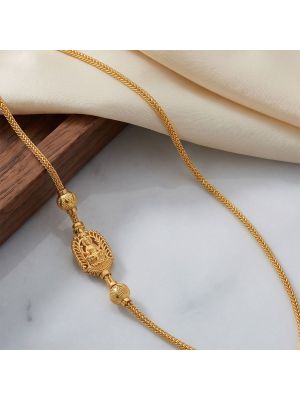 Goddess Lakshmi Mugappu Gold Chain