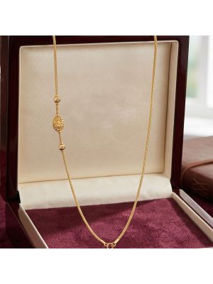 Royal Lakshmi Shrine Medallion Gold Chain