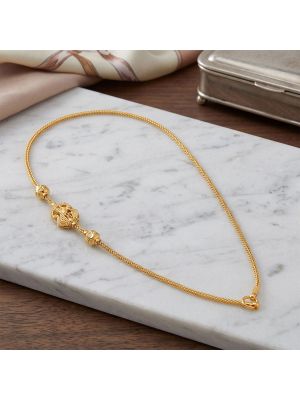 Sacred Mayura Mugappu Gold Chain