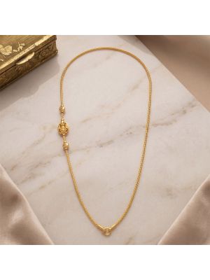 Anugraha Lakshmi Side Mugappu Gold Chain