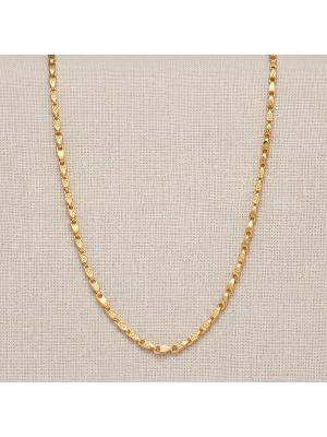 Sleek Geometric Link Gold Chain