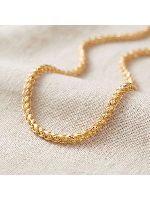 Spiral Twist Rope Gold Chain
