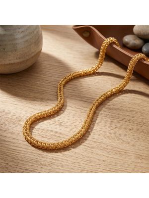 Modern Box Link Casting Gold Chain