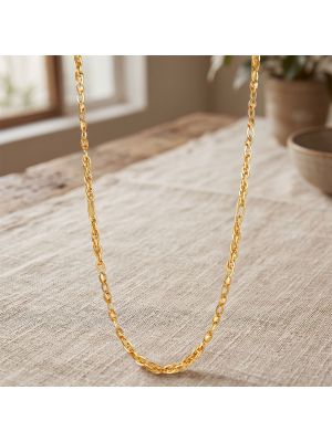 Classic Laser Cut Italian Gold Chain