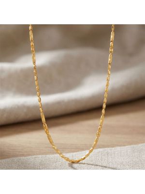 Italian Fancy Laser Cut Gold Chain