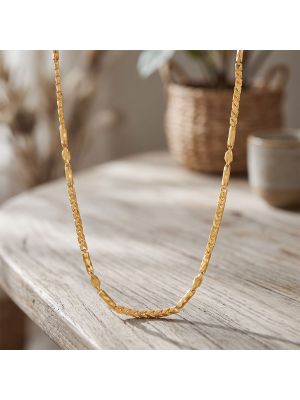 Laser Cut Link Italian Gold Chain