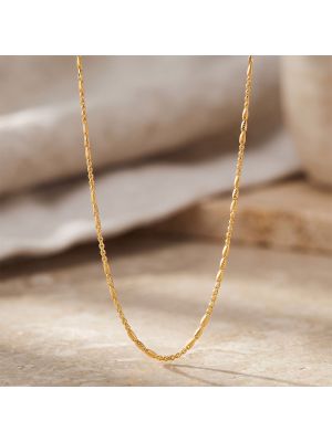 Graceful Oval Link Gold Chain