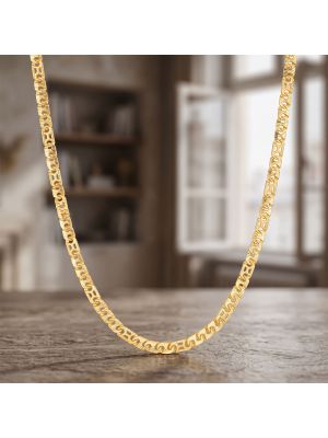 Geometric Link Modern Gold Chain