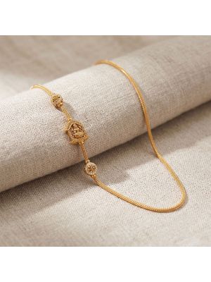 Antique Lakshmi Temple Gold Chain