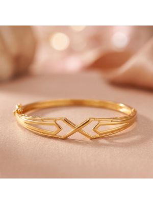 Geometric Cross Casting Gold Gadi