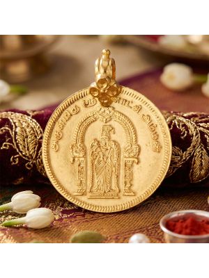 Traditional Meenakshi Kasu Gold Thali