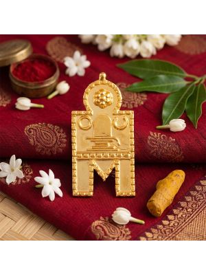 Traditional Sacred Lingam Gold Thali