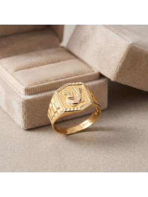 Baronial Urban Dove Gold Ring