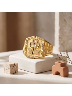 Baroque Bloom Gold Ring