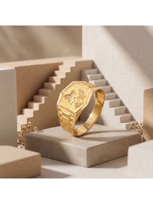 22 CT Brilliant Baroque Floral Gold Ring