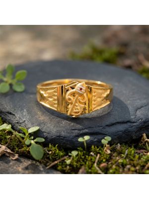 Om Vel Gold Ring