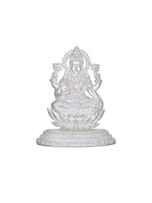 Goddess Sri Lakshmi Silver Idol