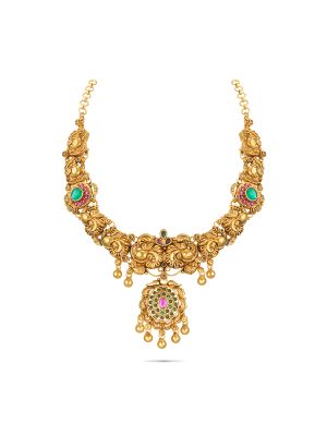 Floral Nagas Silver Necklace