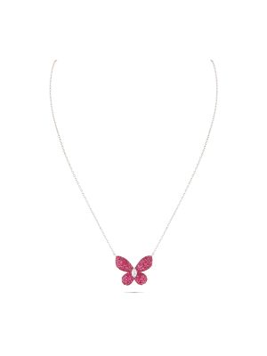 Attractive Butterfly Silver Pendant Set