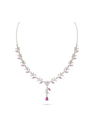 Gorgeous Floral Silver Necklace