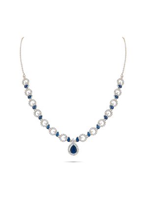 Stunning Floral Silver Necklace